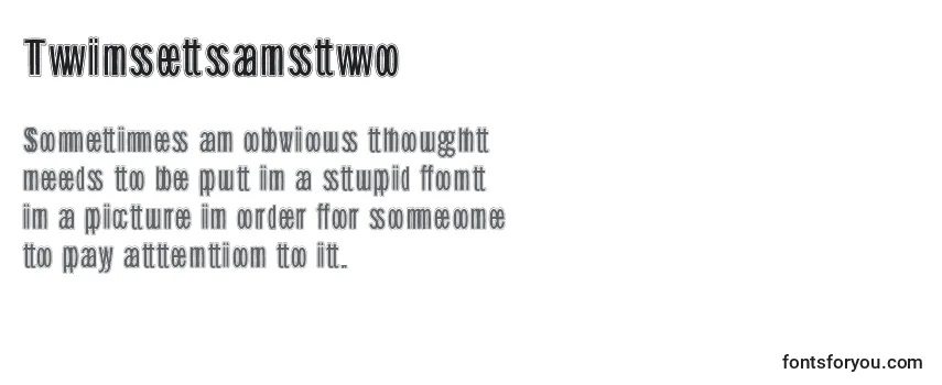 Review of the Twinsetsanstwo Font