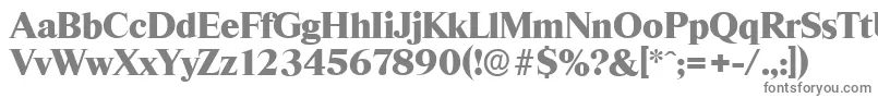 Шрифт ThamesserialHeavyRegular – серые шрифты на белом фоне