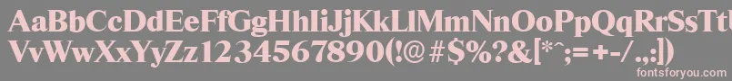 ThamesserialHeavyRegular Font – Pink Fonts on Gray Background