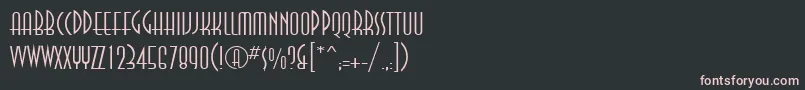 AnnalightcttRegular Font – Pink Fonts on Black Background
