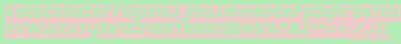 BrotherInverse Font – Pink Fonts on Green Background