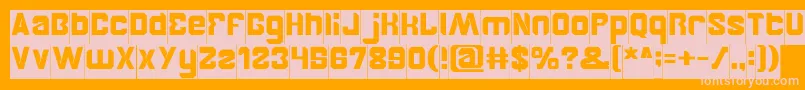 BrotherInverse Font – Pink Fonts on Orange Background