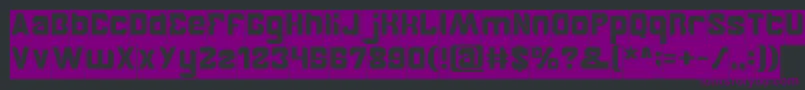 BrotherInverse Font – Purple Fonts on Black Background