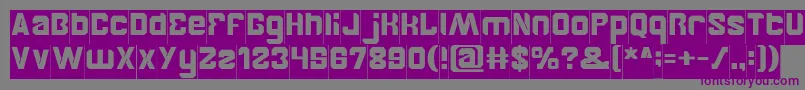 BrotherInverse Font – Purple Fonts on Gray Background