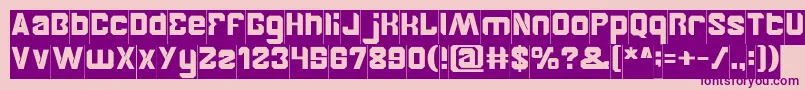 BrotherInverse Font – Purple Fonts on Pink Background