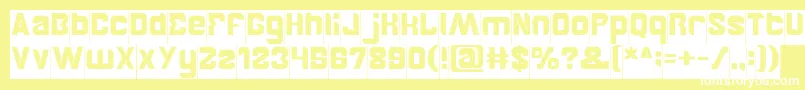 BrotherInverse Font – White Fonts on Yellow Background