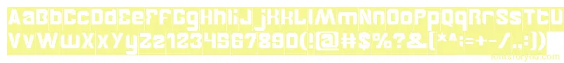 BrotherInverse Font – Yellow Fonts on White Background