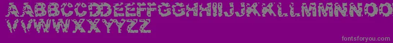 Target Font – Gray Fonts on Purple Background