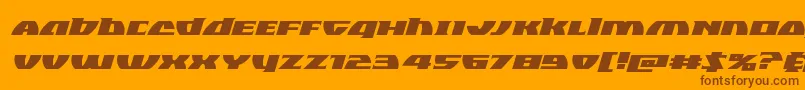 Police Blackbishopexpandital – polices brunes sur fond orange