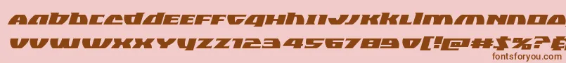 Шрифт Blackbishopexpandital – коричневые шрифты на розовом фоне