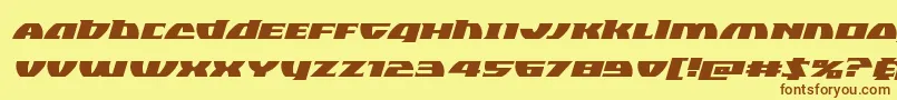 fuente Blackbishopexpandital – Fuentes Marrones Sobre Fondo Amarillo