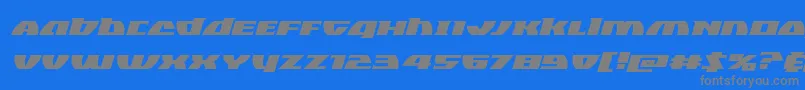 Blackbishopexpandital Font – Gray Fonts on Blue Background