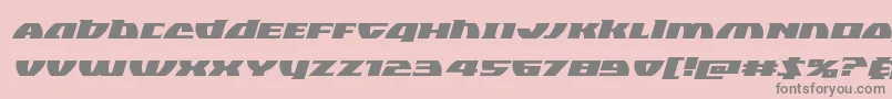 Fonte Blackbishopexpandital – fontes cinzas em um fundo rosa