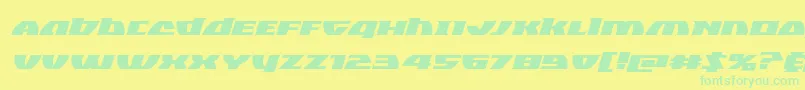 Blackbishopexpandital-fontti – vihreät fontit keltaisella taustalla