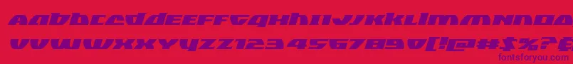 Шрифт Blackbishopexpandital – фиолетовые шрифты на красном фоне