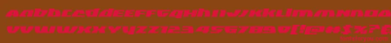Blackbishopexpandital Font – Red Fonts on Brown Background
