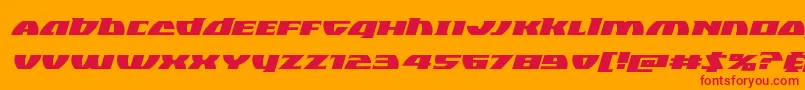 Blackbishopexpandital Font – Red Fonts on Orange Background