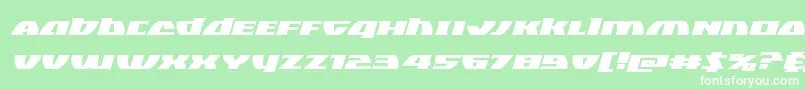 Blackbishopexpandital Font – White Fonts on Green Background