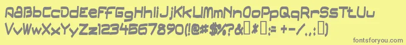 Шрифт Fielddayfilter – серые шрифты на жёлтом фоне