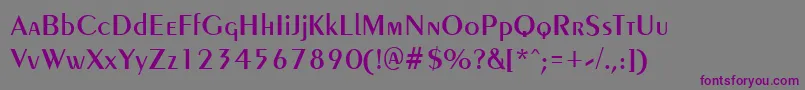 PenyaeRegular Font – Purple Fonts on Gray Background
