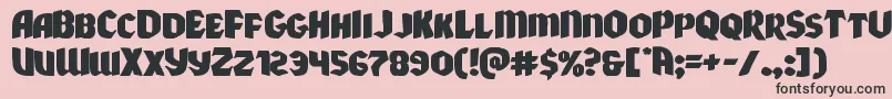 Xmasxpressxpand Font – Black Fonts on Pink Background