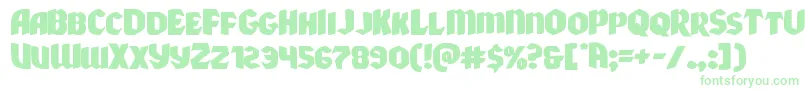 Xmasxpressxpand Font – Green Fonts on White Background
