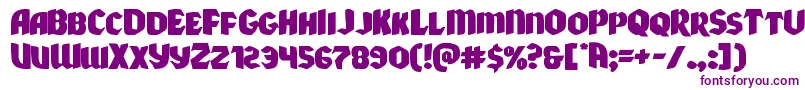 Xmasxpressxpand Font – Purple Fonts on White Background