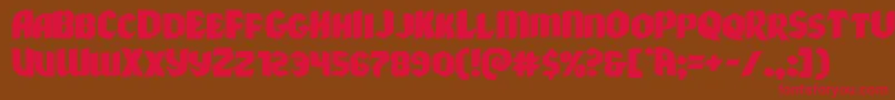 Xmasxpressxpand Font – Red Fonts on Brown Background