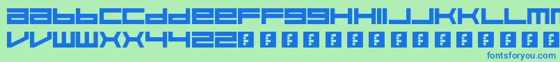 Feisar Font – Blue Fonts on Green Background