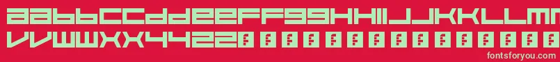 Feisar Font – Green Fonts on Red Background