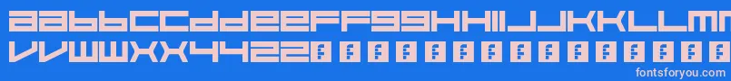 Feisar Font – Pink Fonts on Blue Background