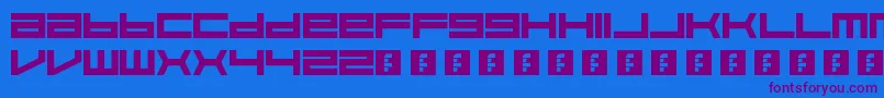 Feisar Font – Purple Fonts on Blue Background