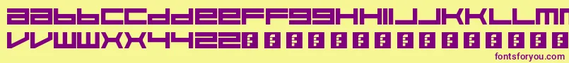 Feisar Font – Purple Fonts on Yellow Background