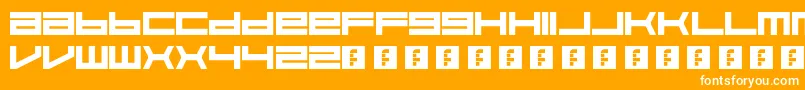 Feisar Font – White Fonts on Orange Background