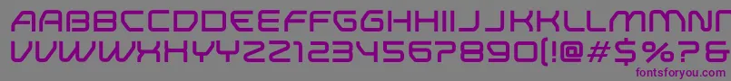 Researchremix Font – Purple Fonts on Gray Background