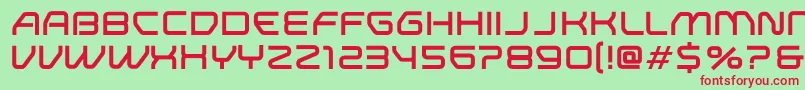 Fonte Researchremix – fontes vermelhas em um fundo verde