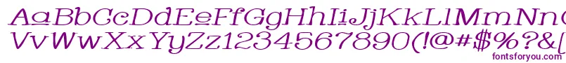 WhackadooUpperWideItalic-fontti – violetit fontit