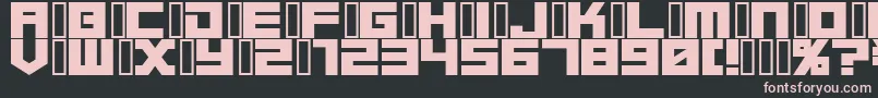Timetrek Font – Pink Fonts on Black Background