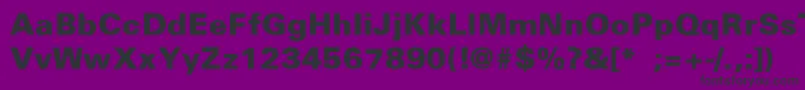 NebulaHeavy Font – Black Fonts on Purple Background