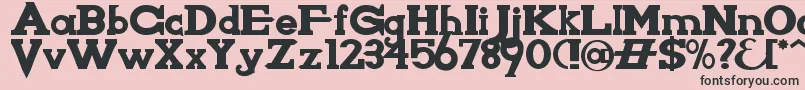 KnightsWhoSayNi Font – Black Fonts on Pink Background