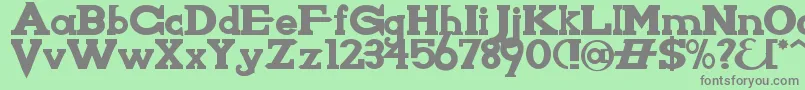 KnightsWhoSayNi Font – Gray Fonts on Green Background