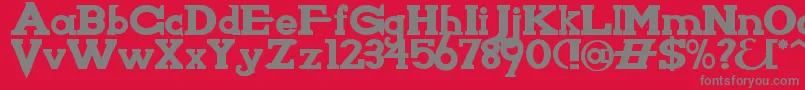 KnightsWhoSayNi Font – Gray Fonts on Red Background