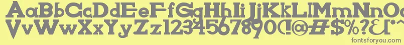 KnightsWhoSayNi Font – Gray Fonts on Yellow Background