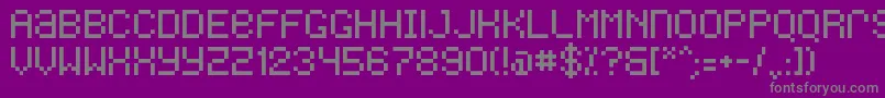 Шрифт Freon – серые шрифты на фиолетовом фоне