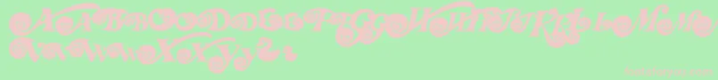 Rdhoney ffy Font – Pink Fonts on Green Background