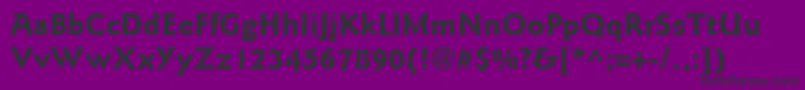 ItcGoudySansLtBold Font – Black Fonts on Purple Background