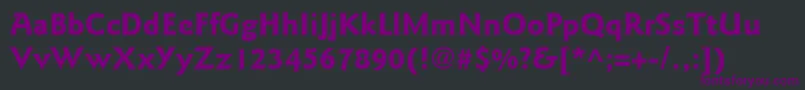 ItcGoudySansLtBold Font – Purple Fonts on Black Background