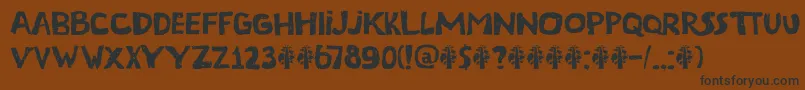 DkTerpentijn Font – Black Fonts on Brown Background