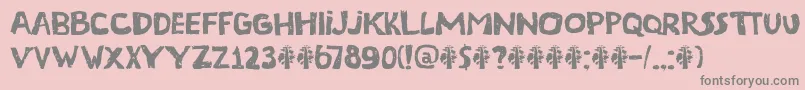 DkTerpentijn Font – Gray Fonts on Pink Background