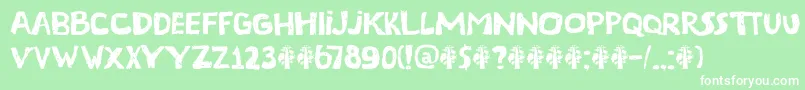 DkTerpentijn Font – White Fonts on Green Background